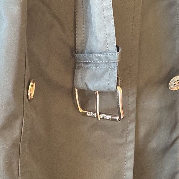 Michael Kors Military Green long trench coat Sz S NEW - Picture 3 of 13